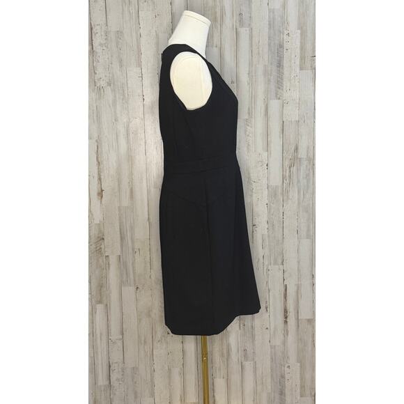 LOFT Petite‎ Black Sleeveless Sheath Dress Size 6 Knee Length - Picture 6 of 6